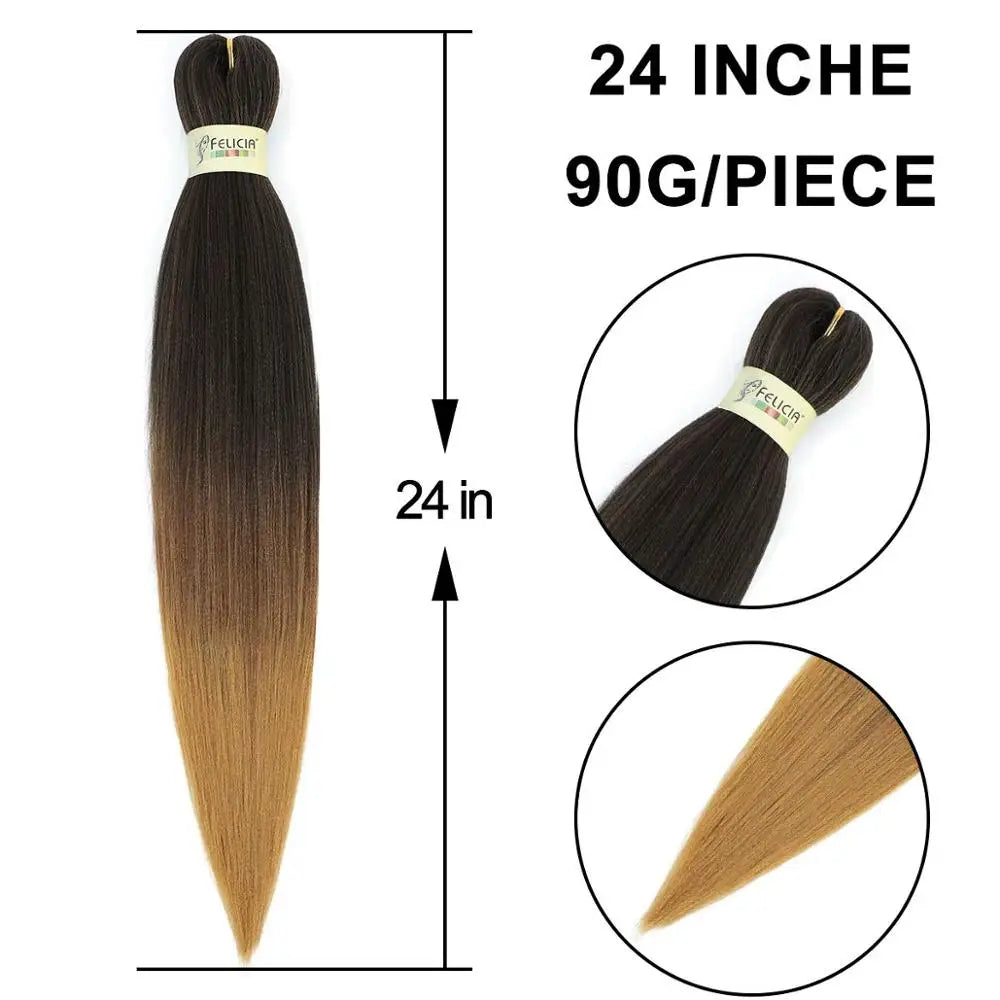 Braiding Hair Pre Stretched Synthetic Braids Extensions