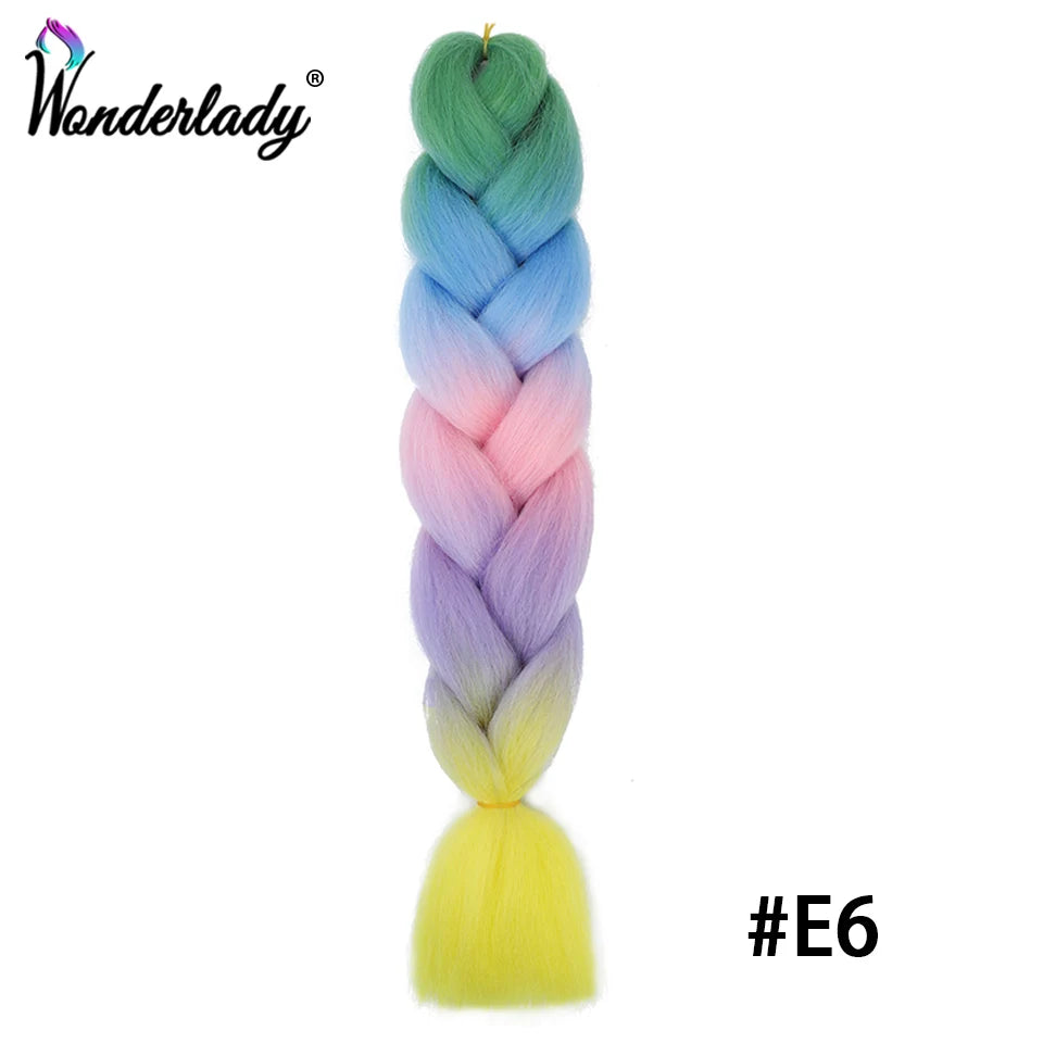 Synthetic Braiding Hair Extensions Packs Ombre Braiding Hair