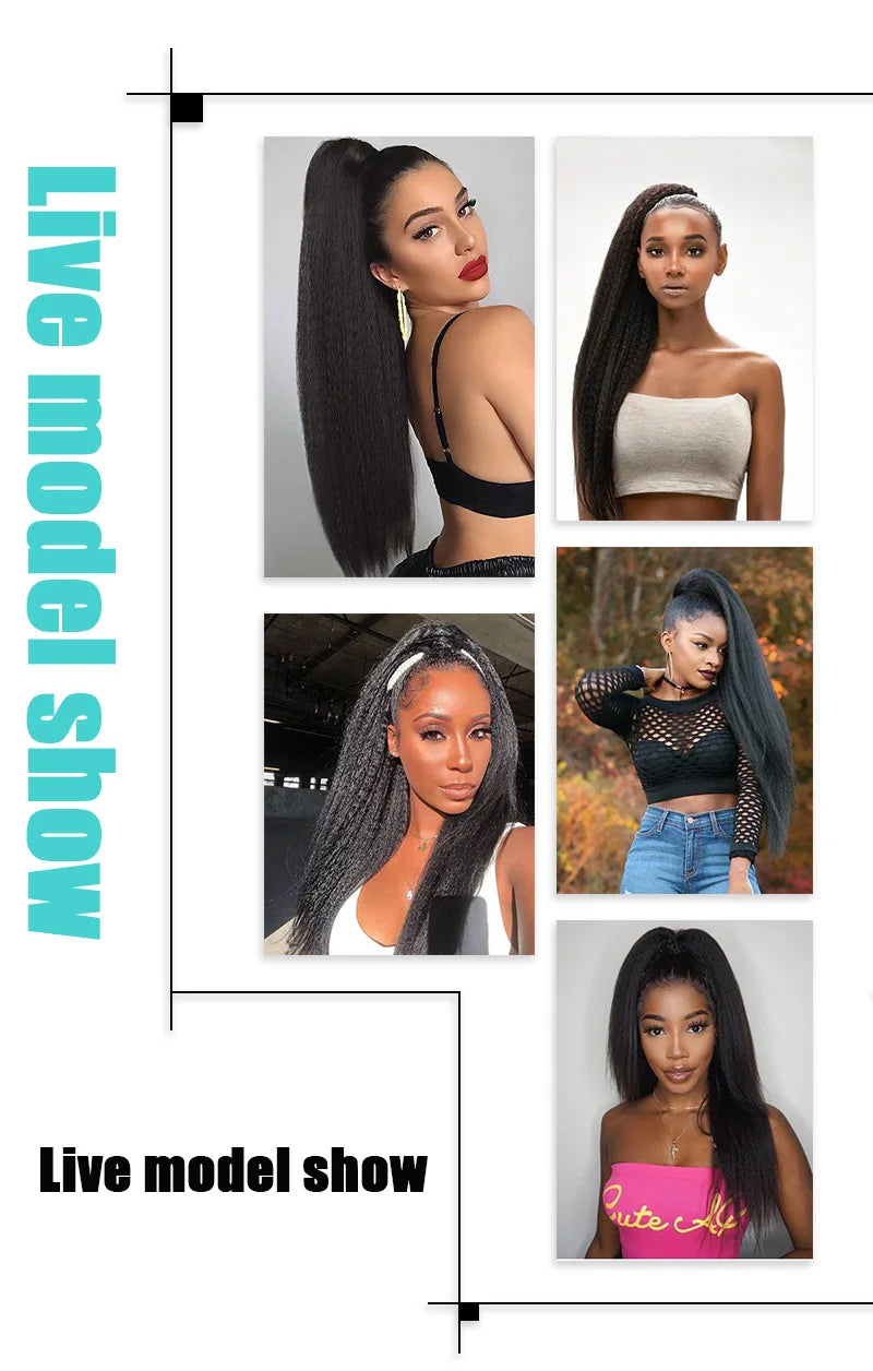 Synthetic Yaki Ponytail Extension