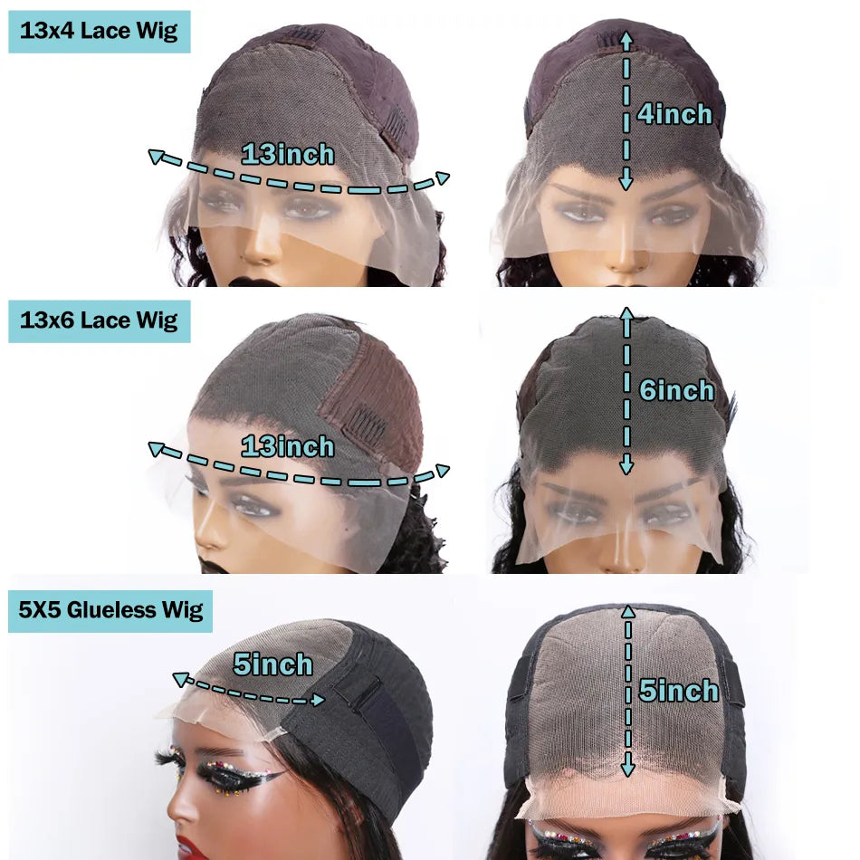 Body Wave Transparent Lace Front Human Hair Wigs Brazilian Remy