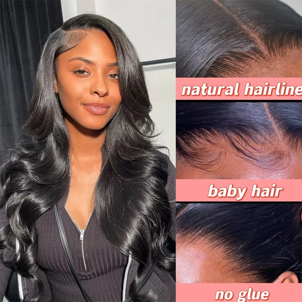 Glueless Body Wave Pre Plucked Lace Front Wig Beginners
