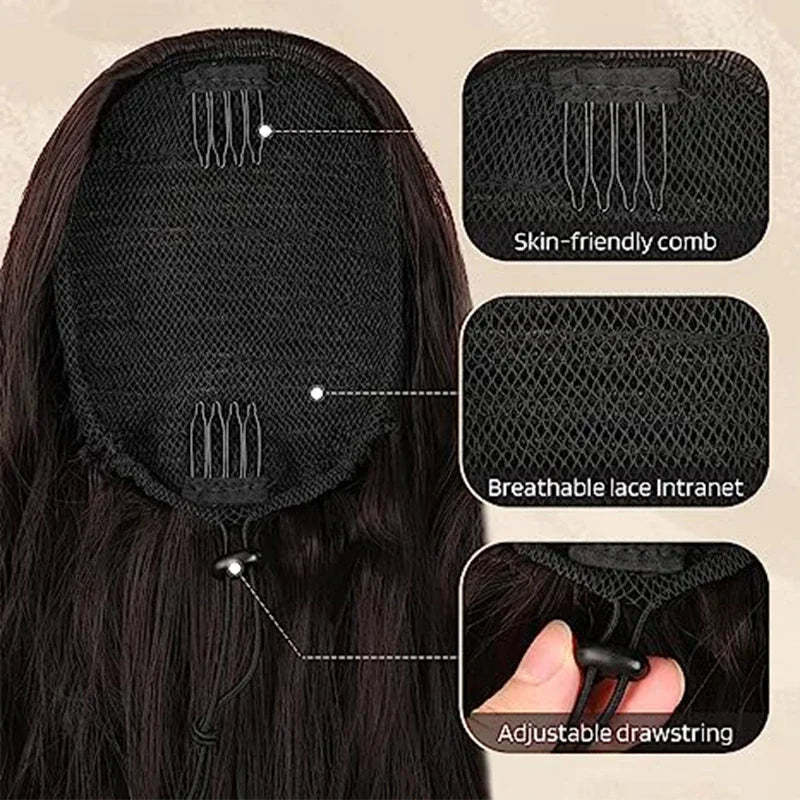 Long Curly Ponytail Hair Extensions