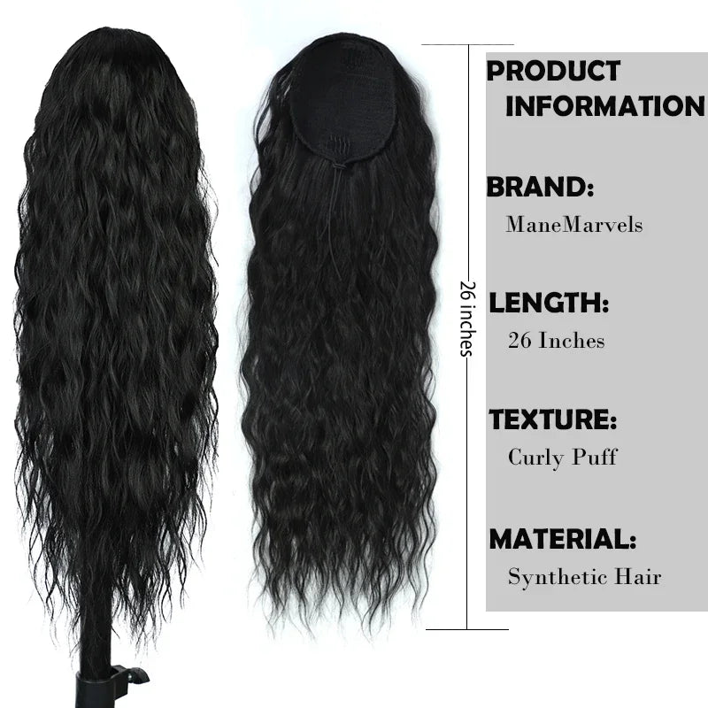 Long Curly Ponytail Hair Extensions