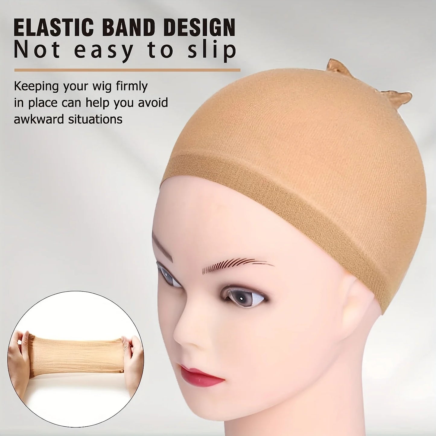 20pcs HD Elastic Breathable Invisible Wig Caps