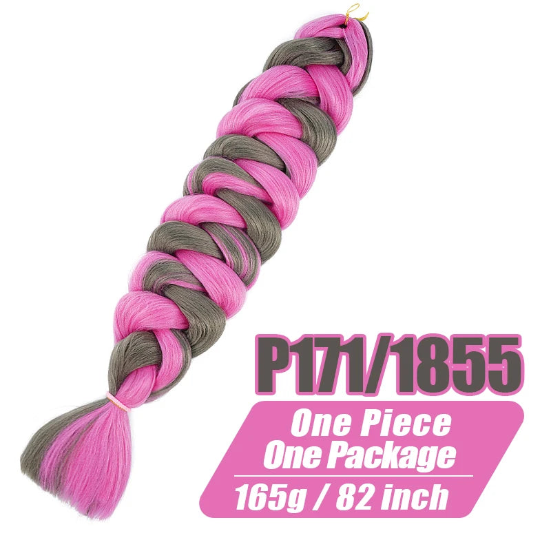 82 Inch Xpression Jumbo Braiding Hair Pre Stretched Synthetic Hair Extensions