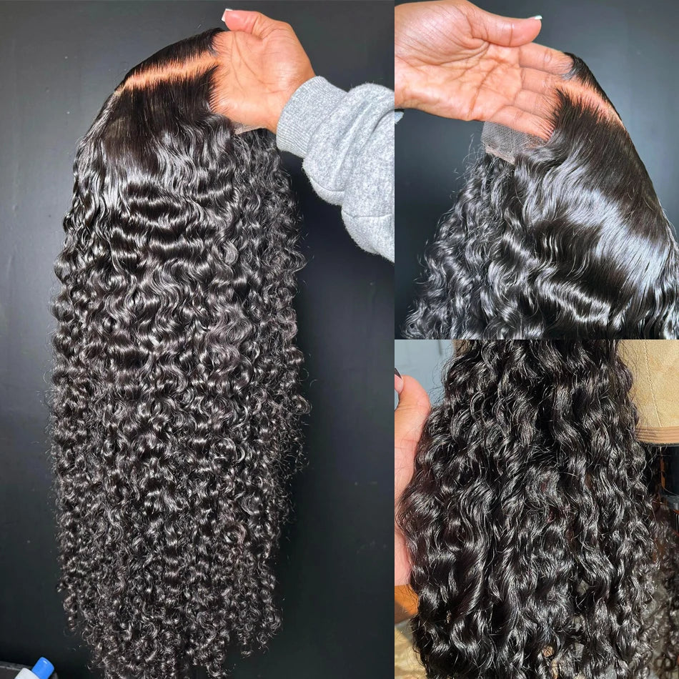 Loose Deep Wave HD Lace Front Wig Brazilian Curly Water Wave Wig (Glueless Option)