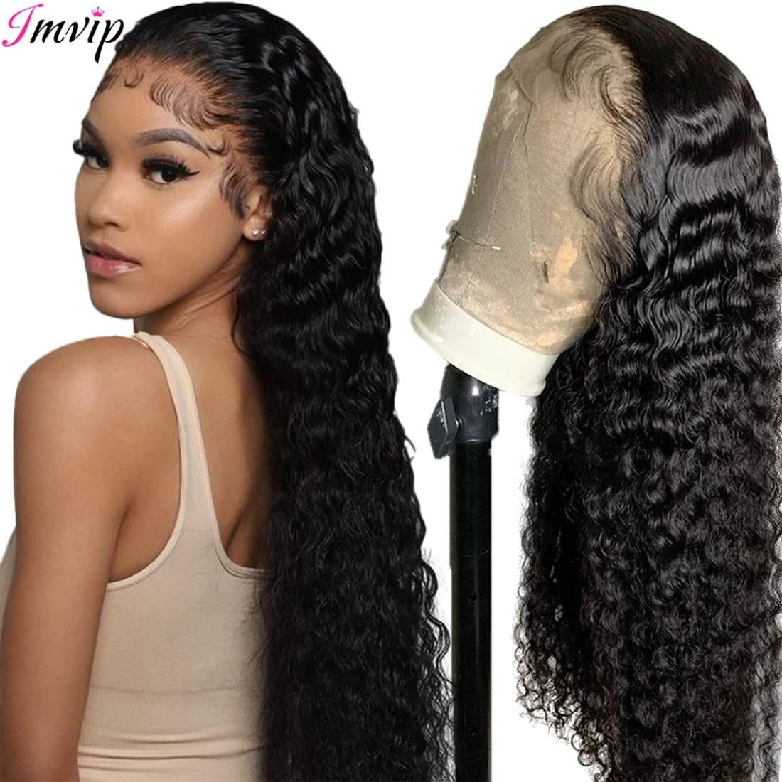 Deep Wave Frontal Wig Hd Lace Frontal Wig