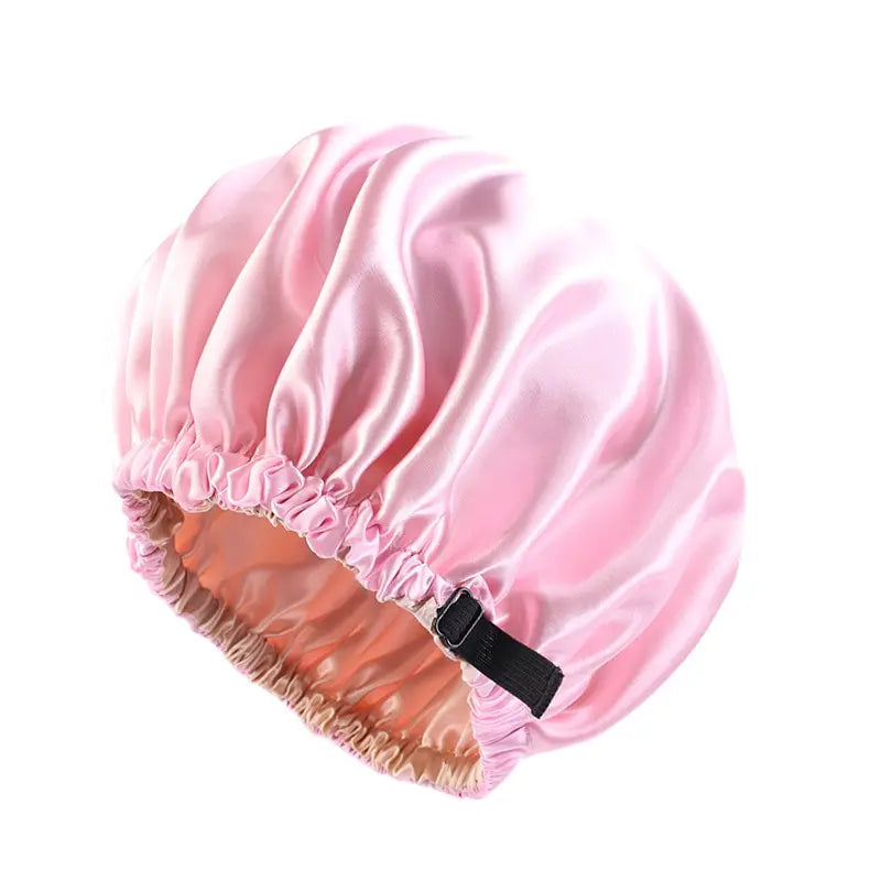 2Pcs Set Large Satin Bonnet