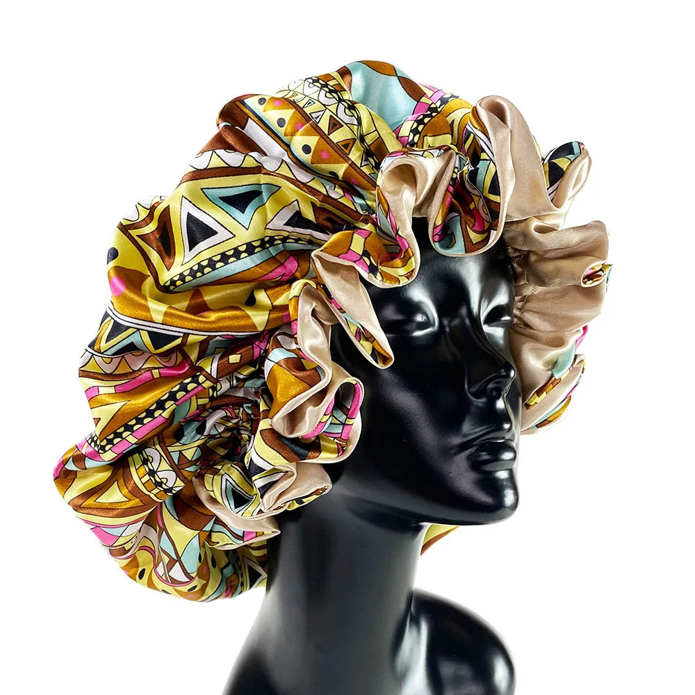 Women Satin Bonnet Cap