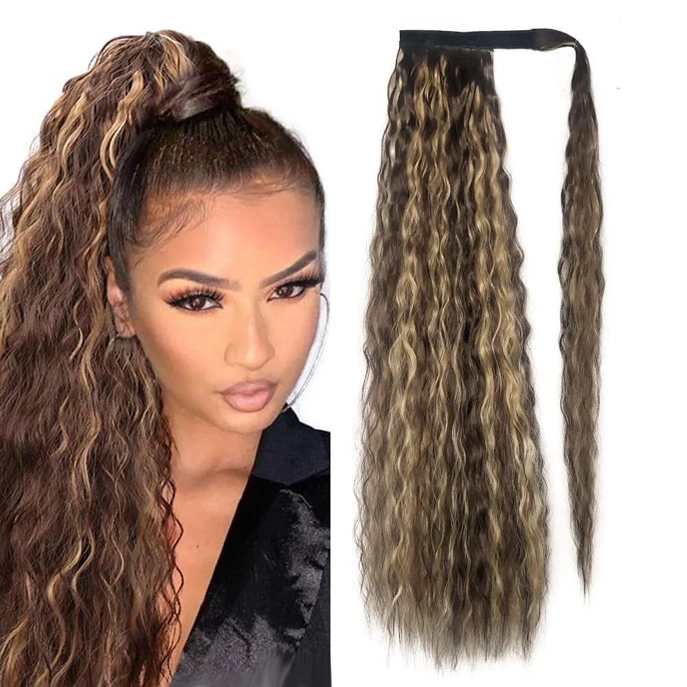 Long Curly Ponytail Natural Hair Extension