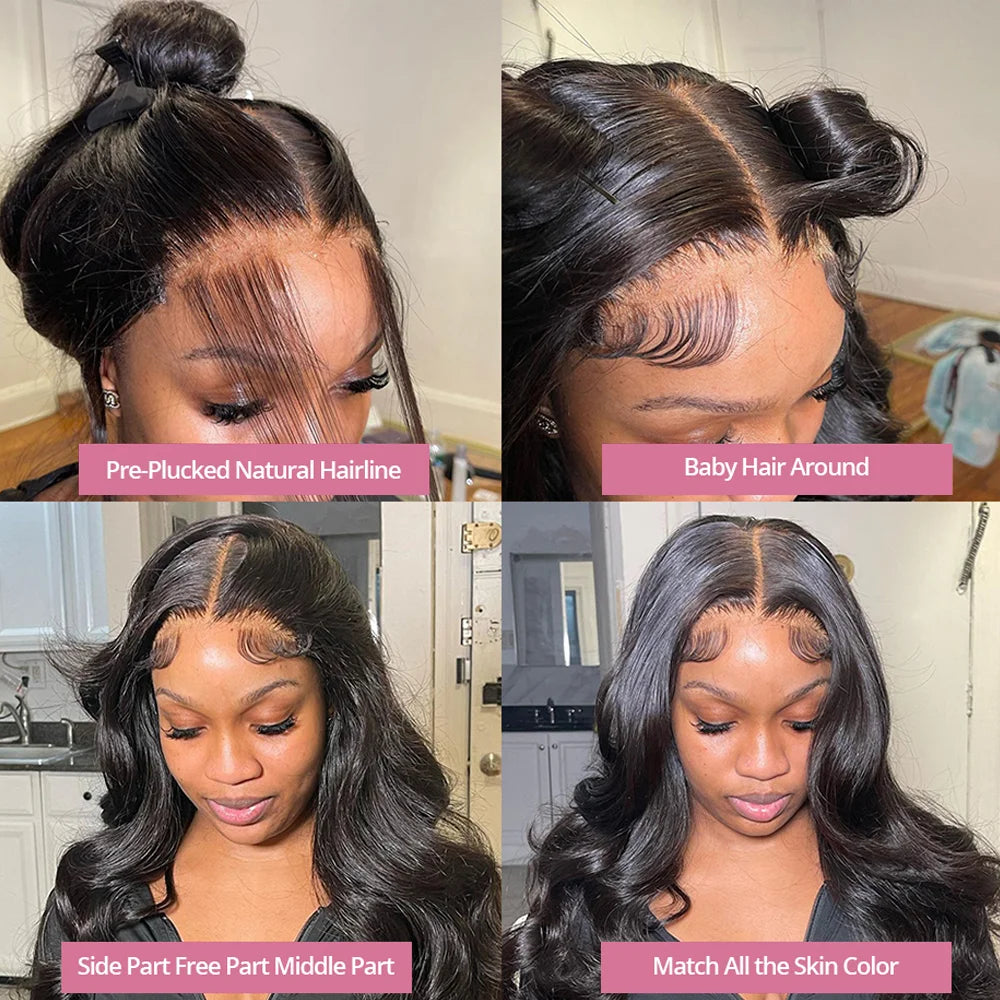 Body Wave Lace Front Wig Inch Hd Transparent Lace Frontal Human Hair