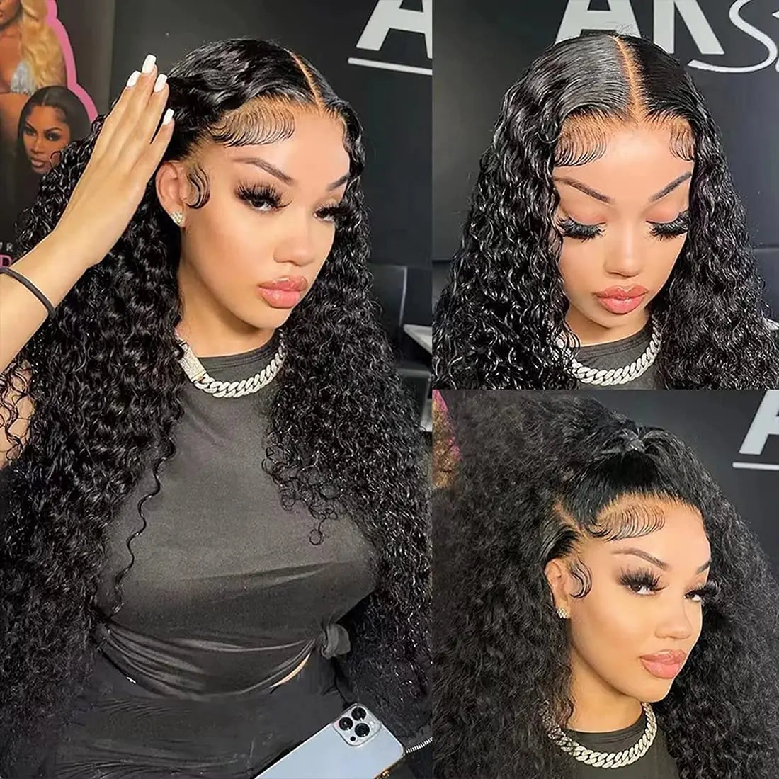 Deep Wave Frontal Wig Hd Lace Frontal Wig