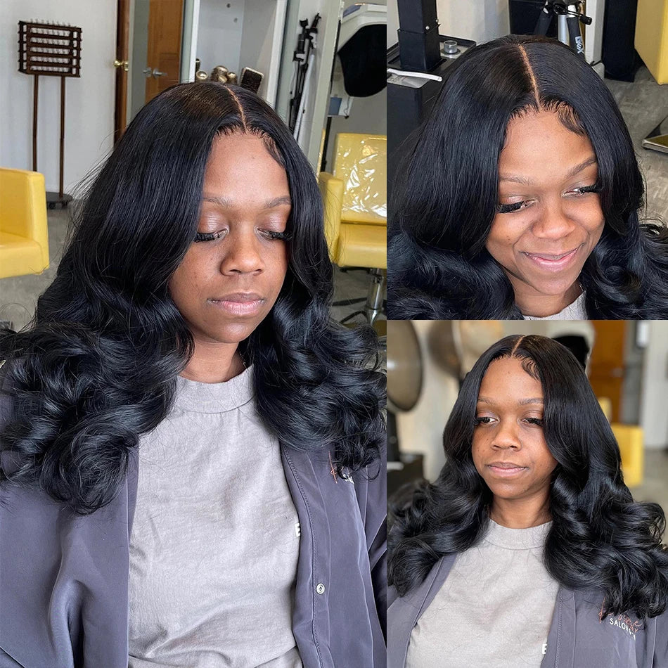 Brazilian Body Wave Lace Frontal Wig Short Bob Human Hair Wigs Closure