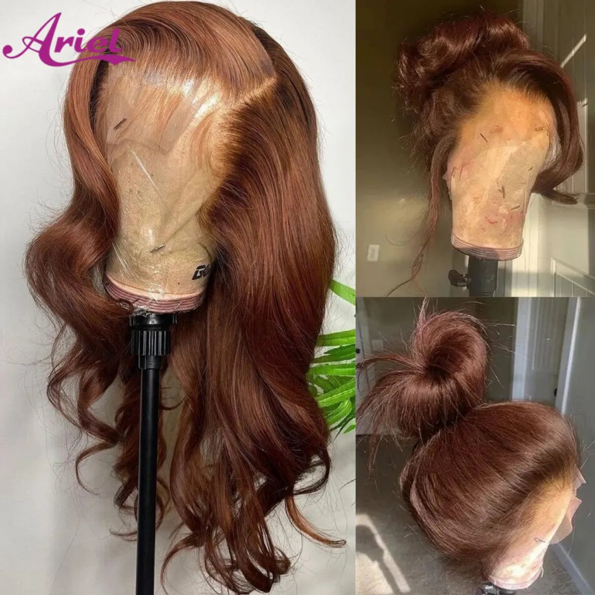 Body Wave Chocolate Brown HD Lace Front Wig Human Hair