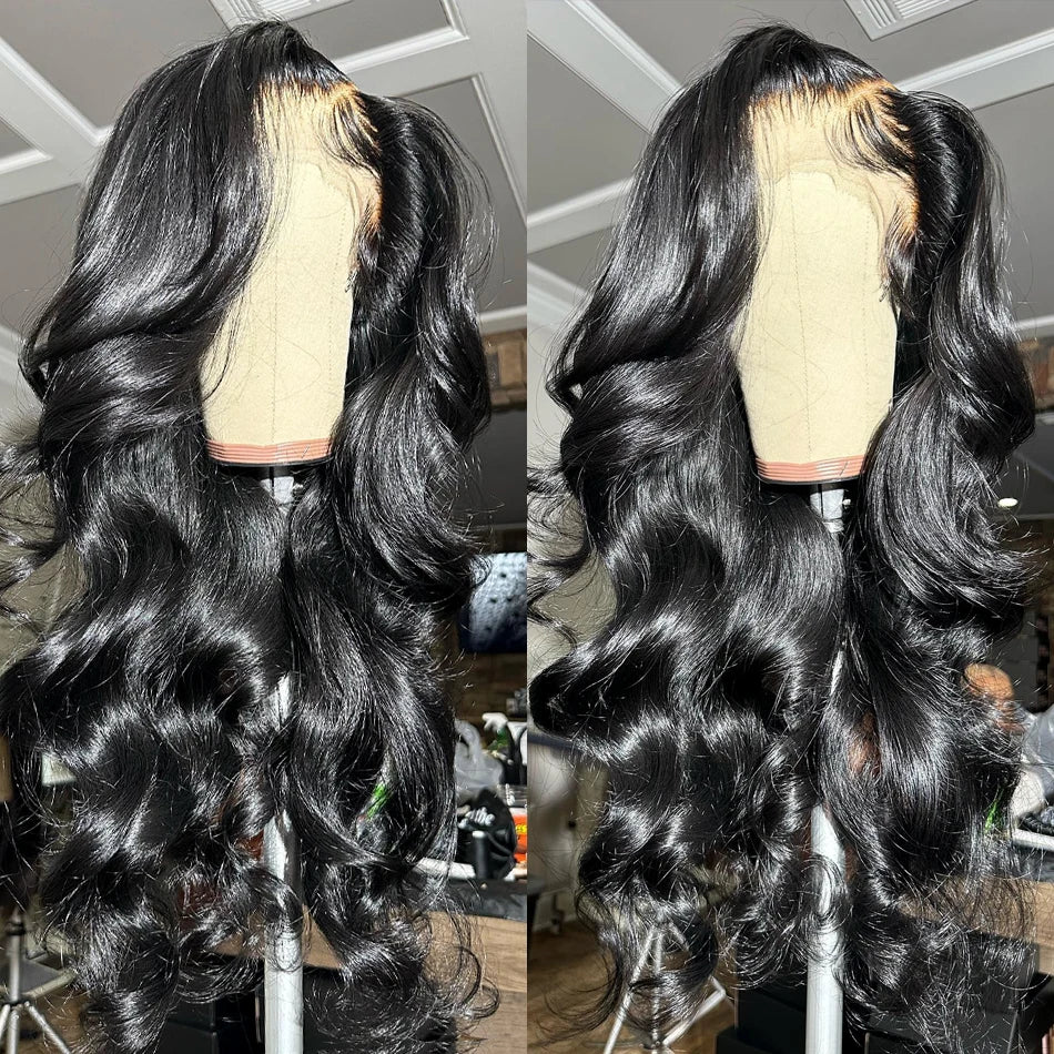 Body Wave Transparent Lace Front Human Hair Wigs Brazilian Remy
