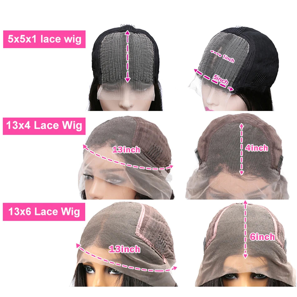 Deep Wave Transparent Lace Front Human Hair Remy T Part Lace Closure Wig