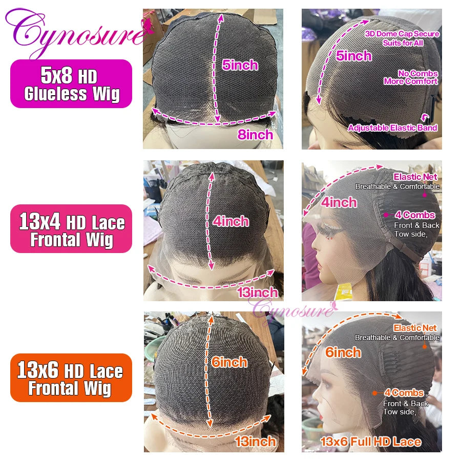 Body Wave HD Lace Frontal Wig Preplucked (Glueless Option)