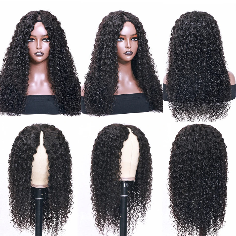 Curly Hair V Part Wig