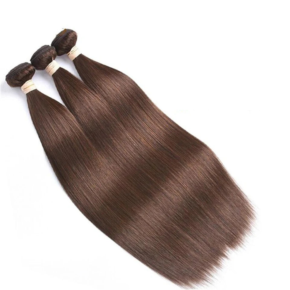 Close-up view of Brazilian Remy human hair bundle with double machine wefts for durability and long-lasting use.