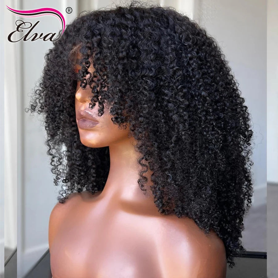 HD Lace Frontal Wig Human Hair Wigs Curly Lace Front Wigs Pre Plucked