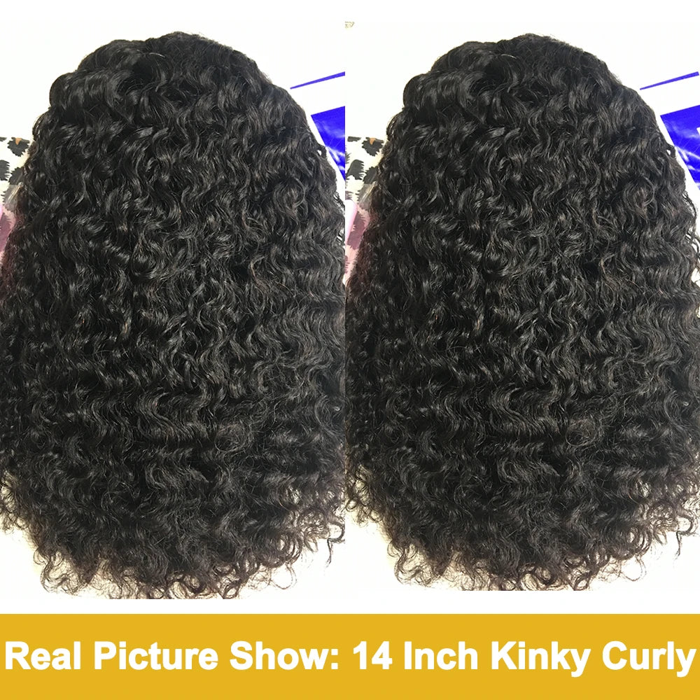 Brazilian Kinky Curly Headband Wig Human Hair Glueless