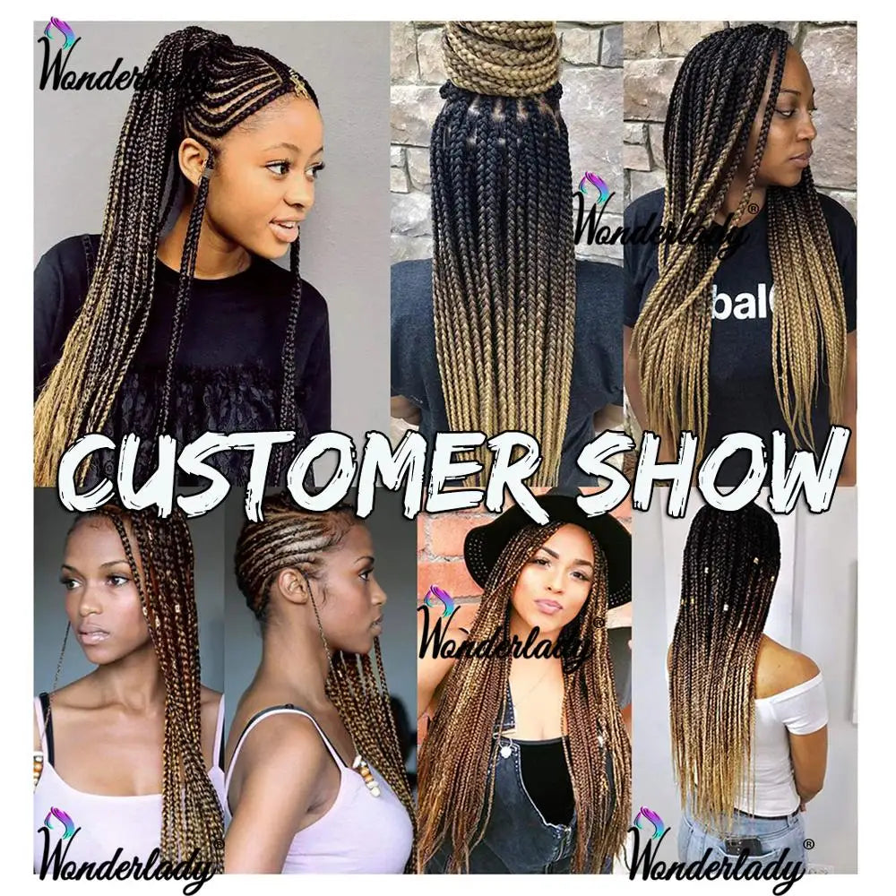 Synthetic Braiding Hair Extensions Packs Ombre Braiding Hair