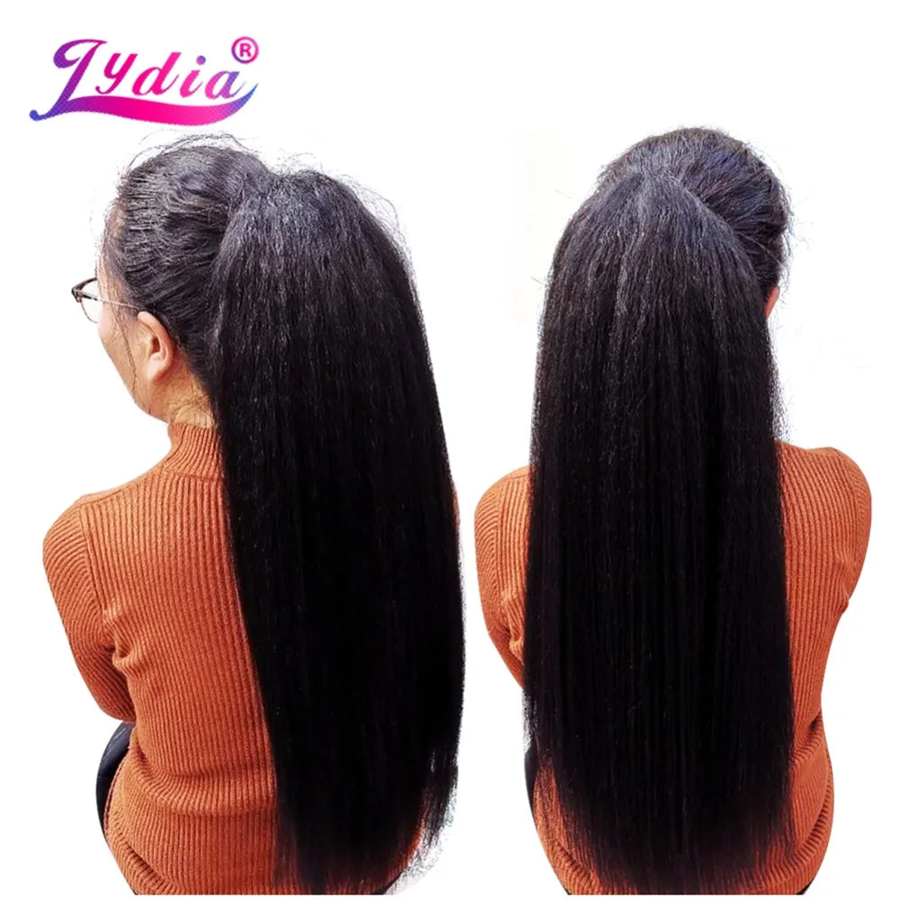 Heat Resistant Synthetic 16"-24" Kinky Straight Hair