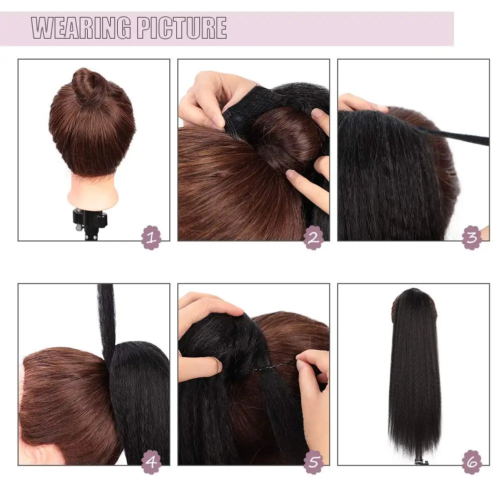 Synthetic Yaki Ponytail Extension