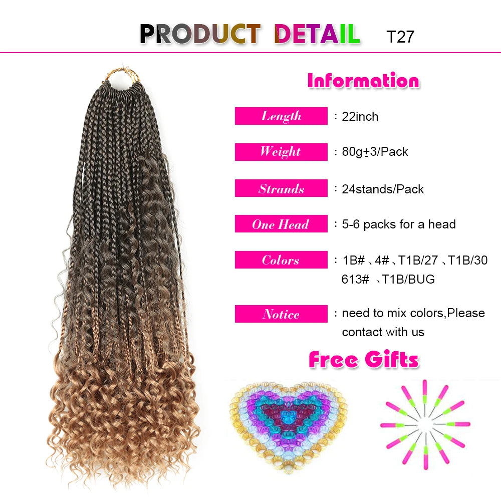 22" Goddess Boho Braids