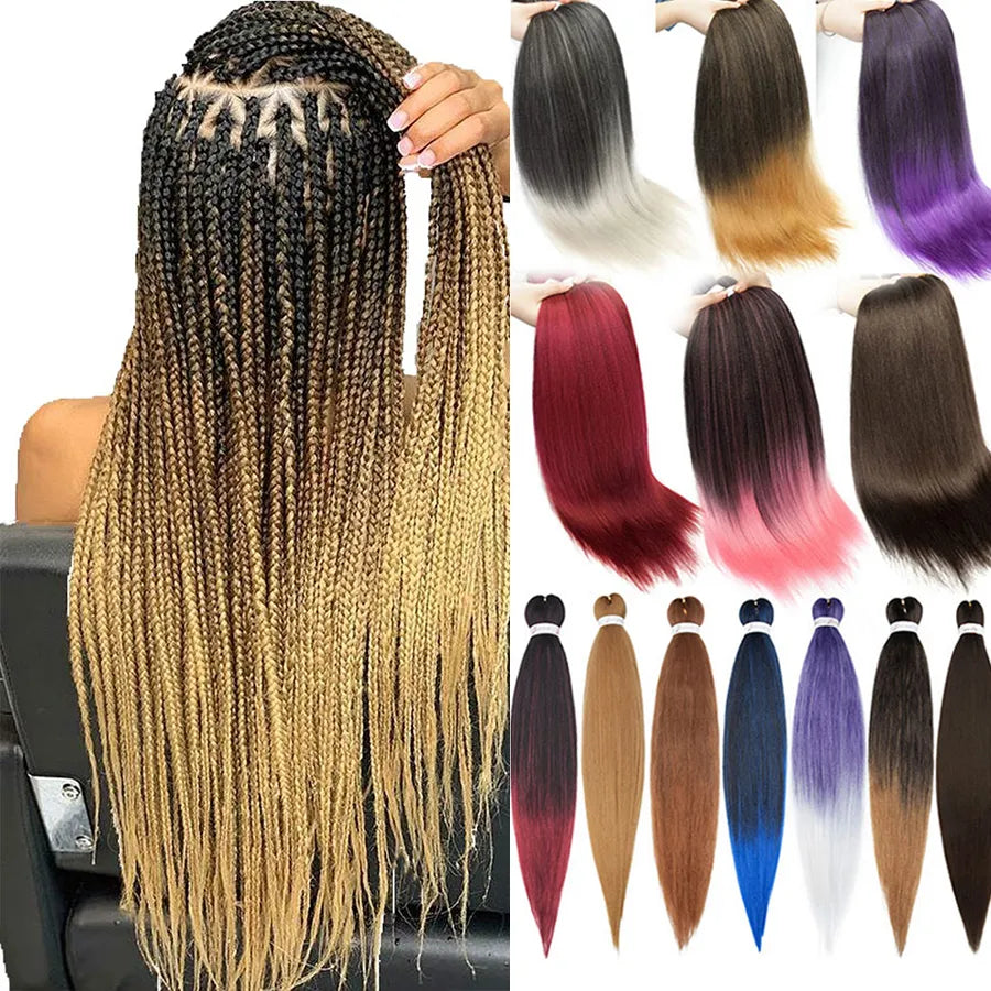 Braiding Hair Pre Stretched Synthetic Braids Extensions