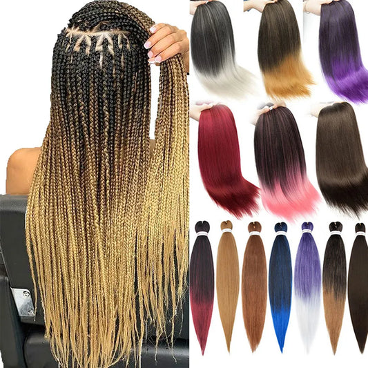Braiding Hair Pre Stretched Synthetic Braids Extensions