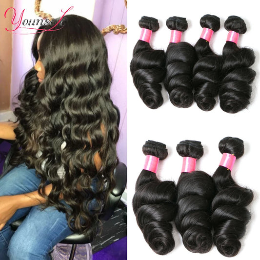 Loose Wave Bundles Brazilian Human Hair Loose Weave Bundles Extensions