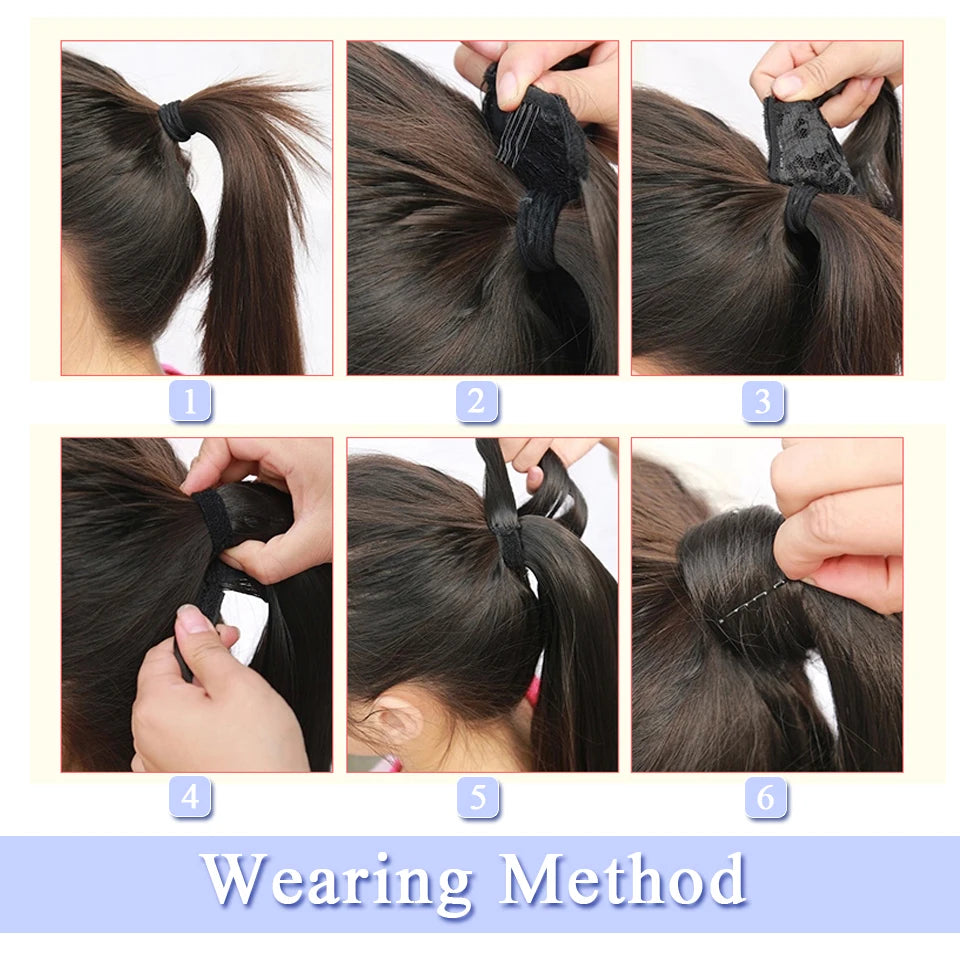 Synthetic Wrap Ponytail Hair Extension