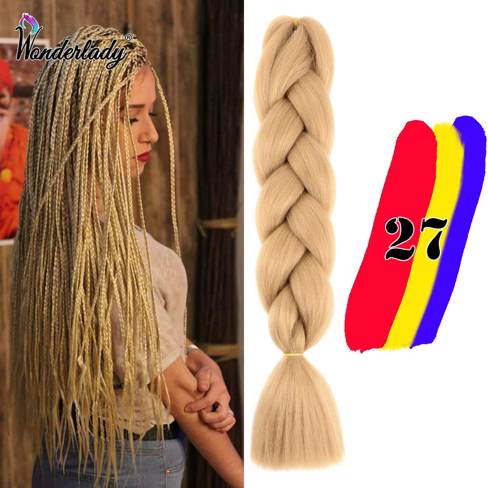 Synthetic Braiding Hair Extensions Packs Ombre Braiding Hair