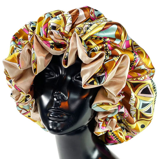 Women Satin Bonnet Cap
