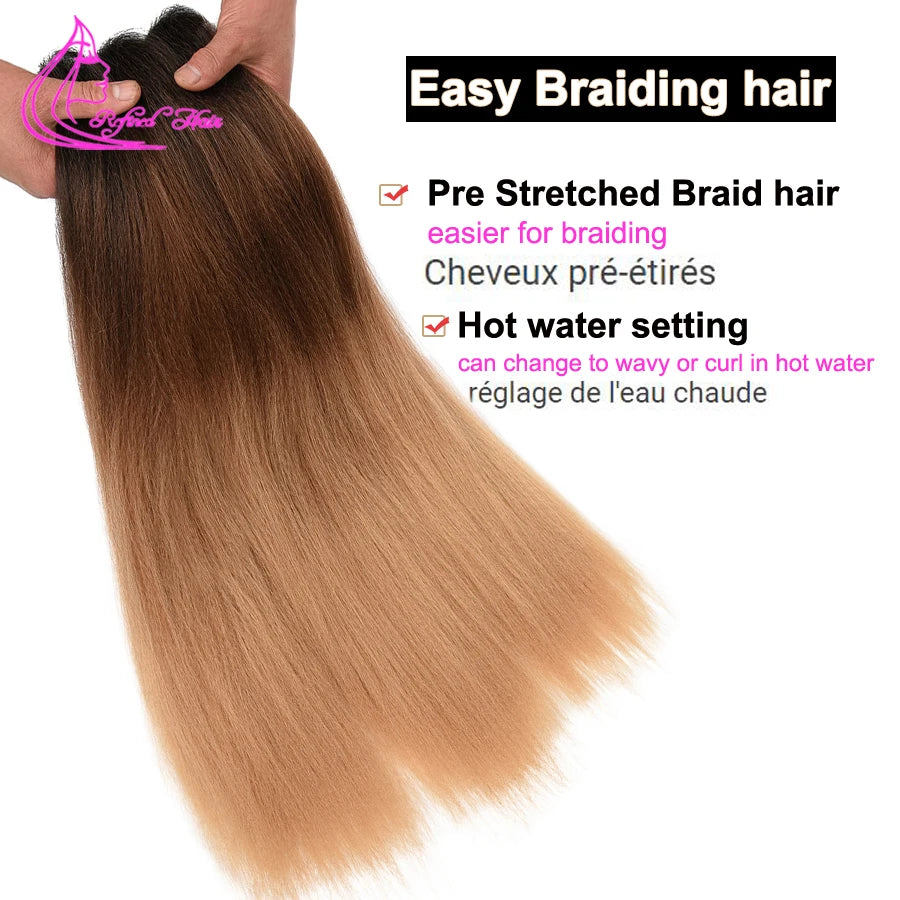 Braiding Hair Yaki Straight Crochet Synthetic