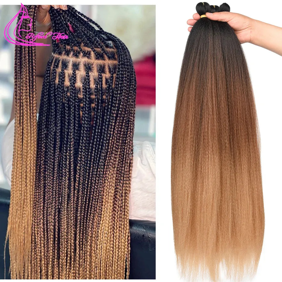 Pre Stretched Braid Synthetic Ombre Extensions