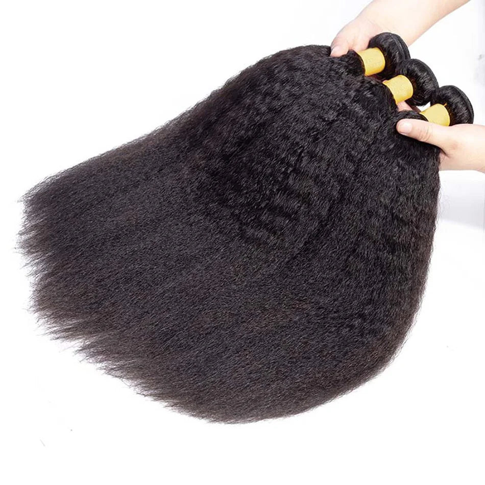 3 Bundles Straight Peruvian Hair Weave Bundles Raw Human Hair Bundles Virgin Remy Extensions Yaki Weft