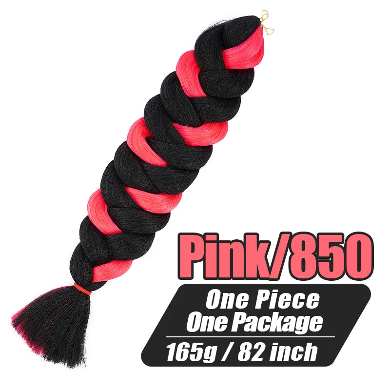 82 Inch Xpression Jumbo Braiding Hair Pre Stretched Synthetic Hair Extensions