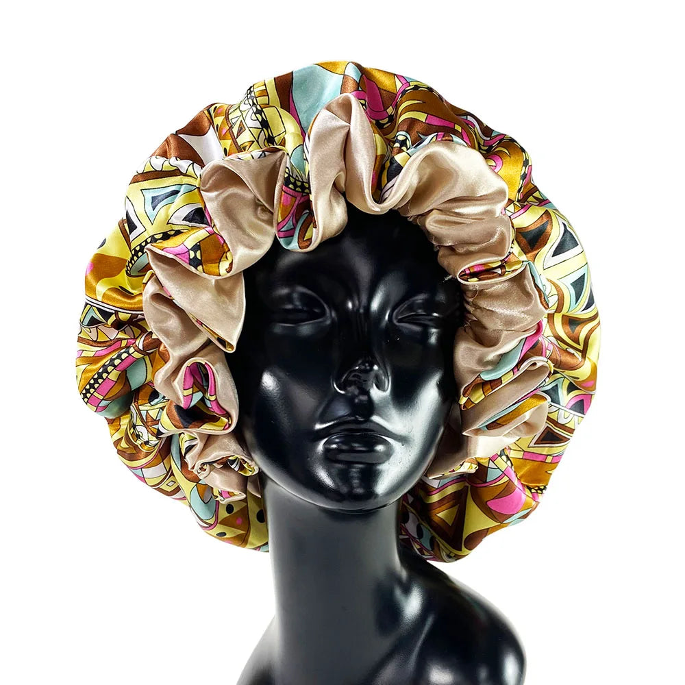 Women Satin Bonnet Cap