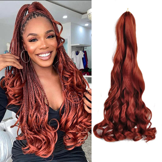 Braiding Hair Extensions French Curls Braid Prestretched Synthetic Spiral Curl Hair Crochet