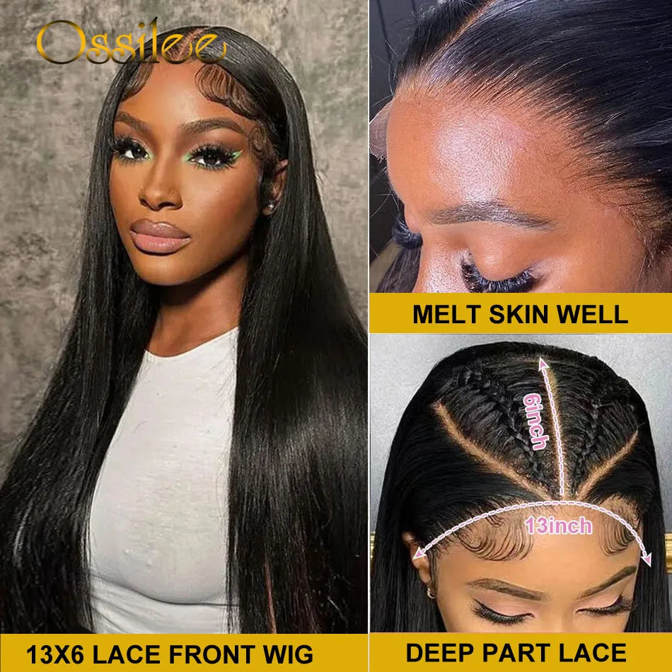 Bone Straight Lace Frontal Brazilian Human Hair