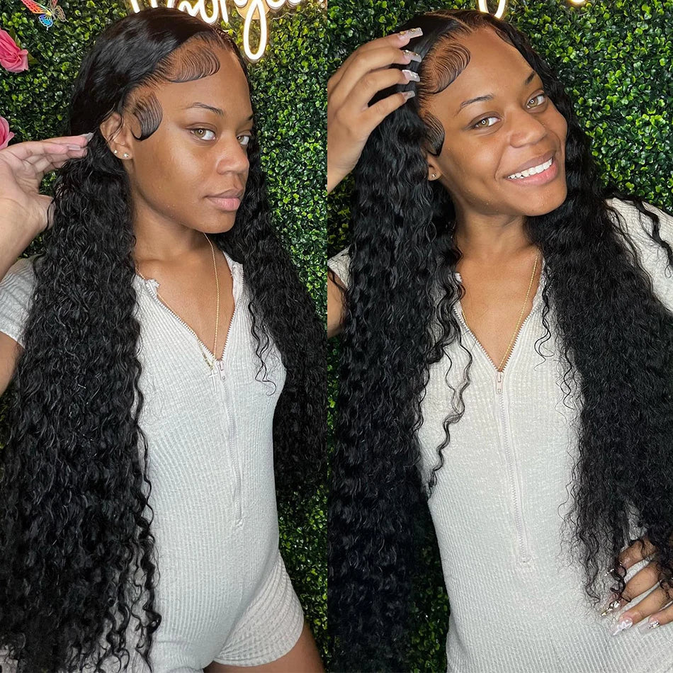Curly Hair Bundle 30 32 40 Inch Water Wave Bundles Brazilian Human Hair Extensions Weaves