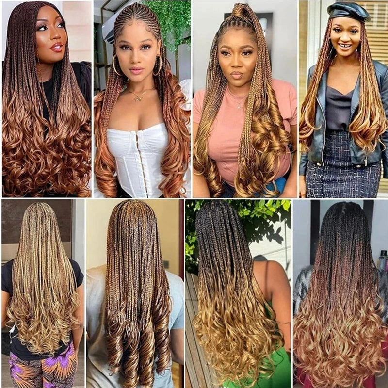 Braiding Hair Extensions French Curls Braid Prestretched Synthetic Spiral Curl Hair Crochet