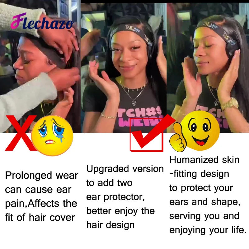 Lace Melt Band With Ear Protector For Lace Wigs