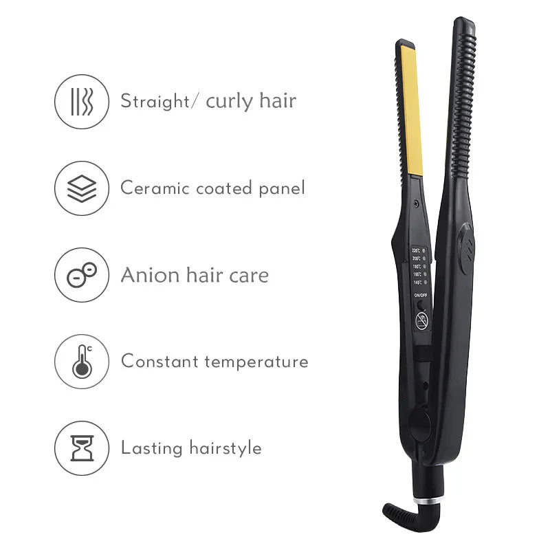Pencil Flat Iron Mini Hair Straightener Fast Heating