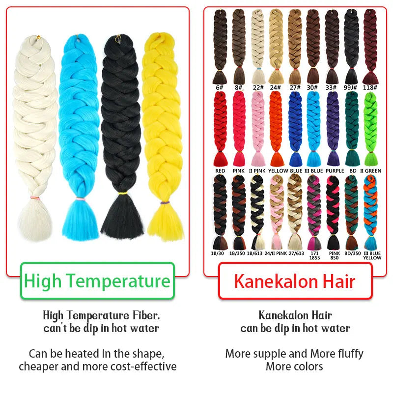82 Inch Xpression Jumbo Braiding Hair Pre Stretched Synthetic Hair Extensions