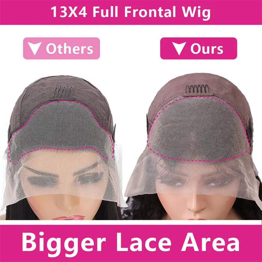 Brown Body Wave Lace Front Human Hair Wig