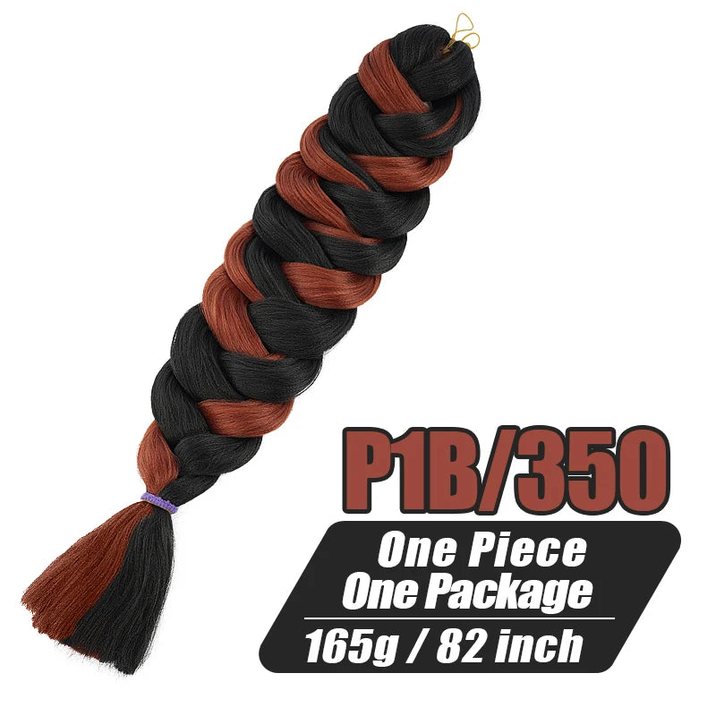 82 Inch Xpression Jumbo Braiding Hair Pre Stretched Synthetic Hair Extensions