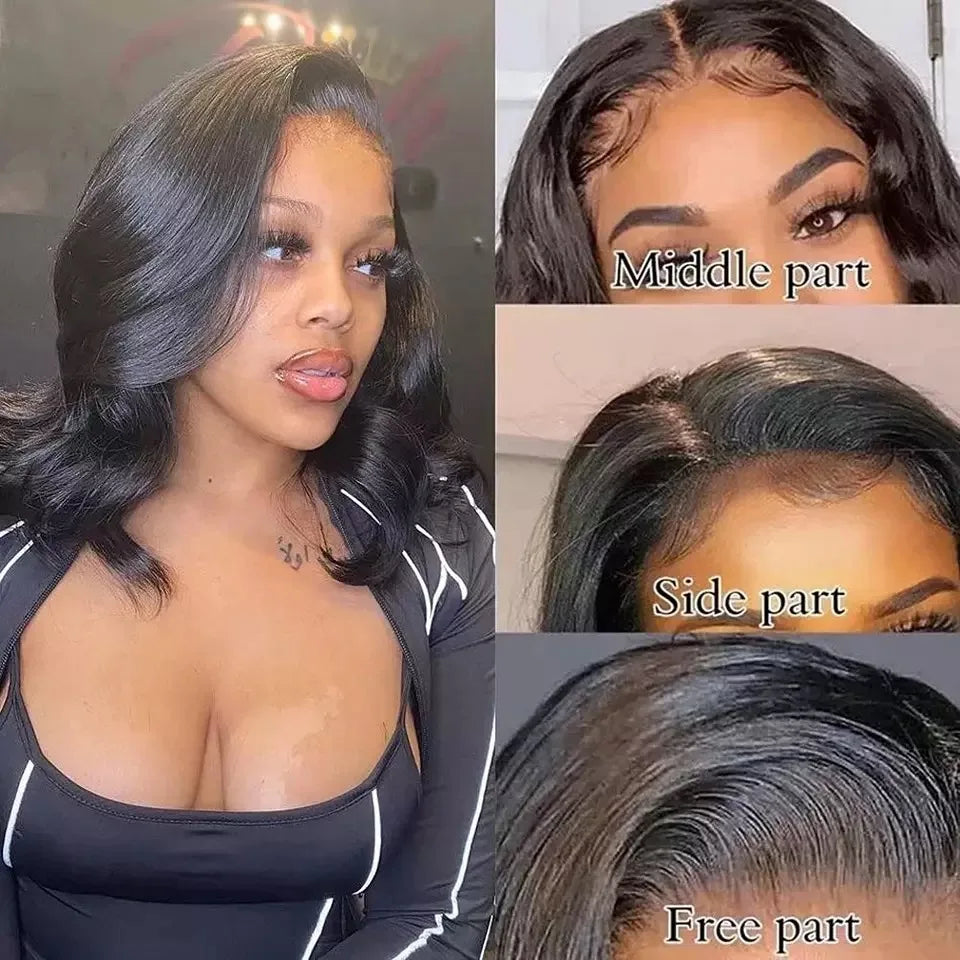 180% 4x4 Short Bob Wig 100% Human Hair Pre-Plucked